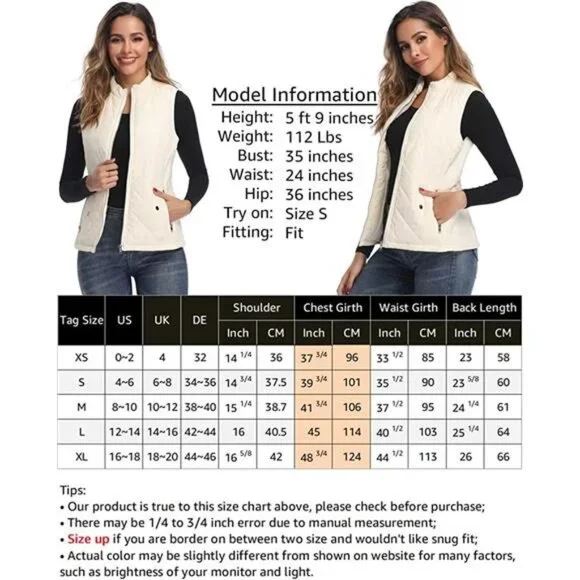 Women's Outwear Vest - Stand Collar Lightweight Zip Quilted Vest for Women - Picture 6 of 6